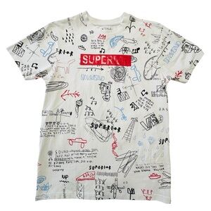 Bleecker & Mercer -Superior- Youth T-Shirt In White sz.L(14-16) Streetwear